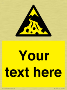 Custom Warning: Debris flow zone